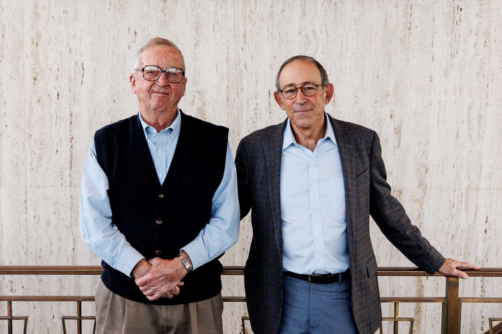 Professor William L. Luyben and chemical engineering alum Mike Zisman