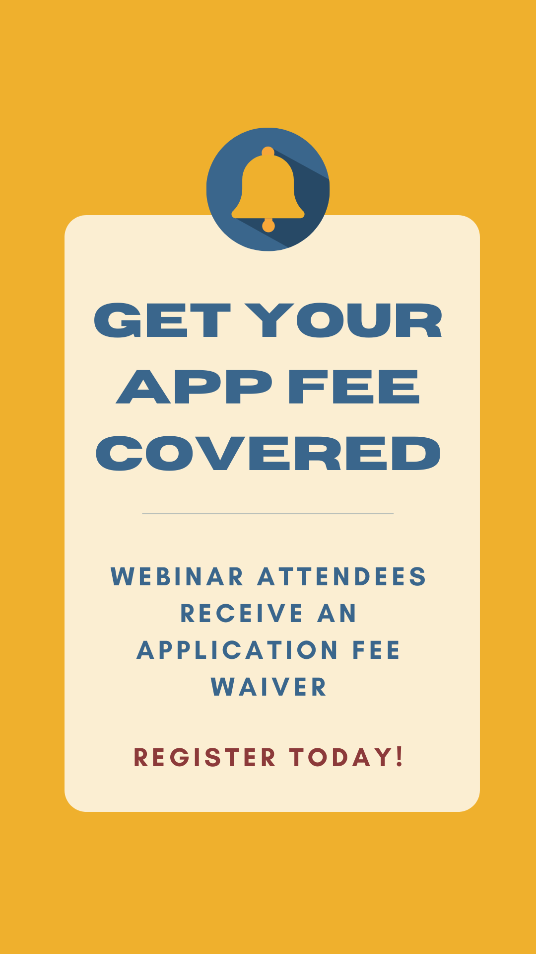 app fee waiver graphic