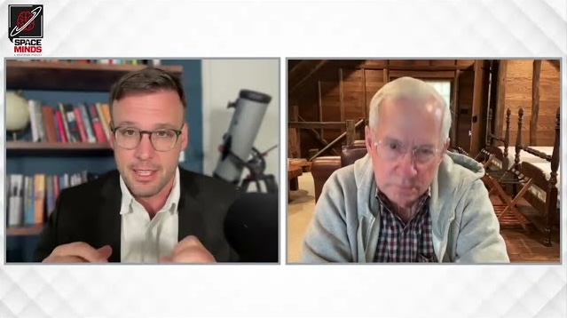 Podcast screenshot from Space Minds episode with Terry Hart