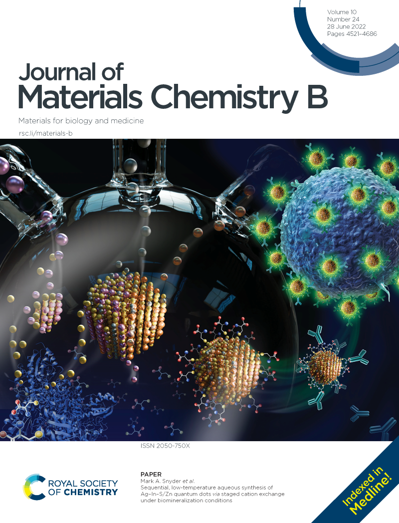 Cover thumbnail Journal of Materials Chemistry B
