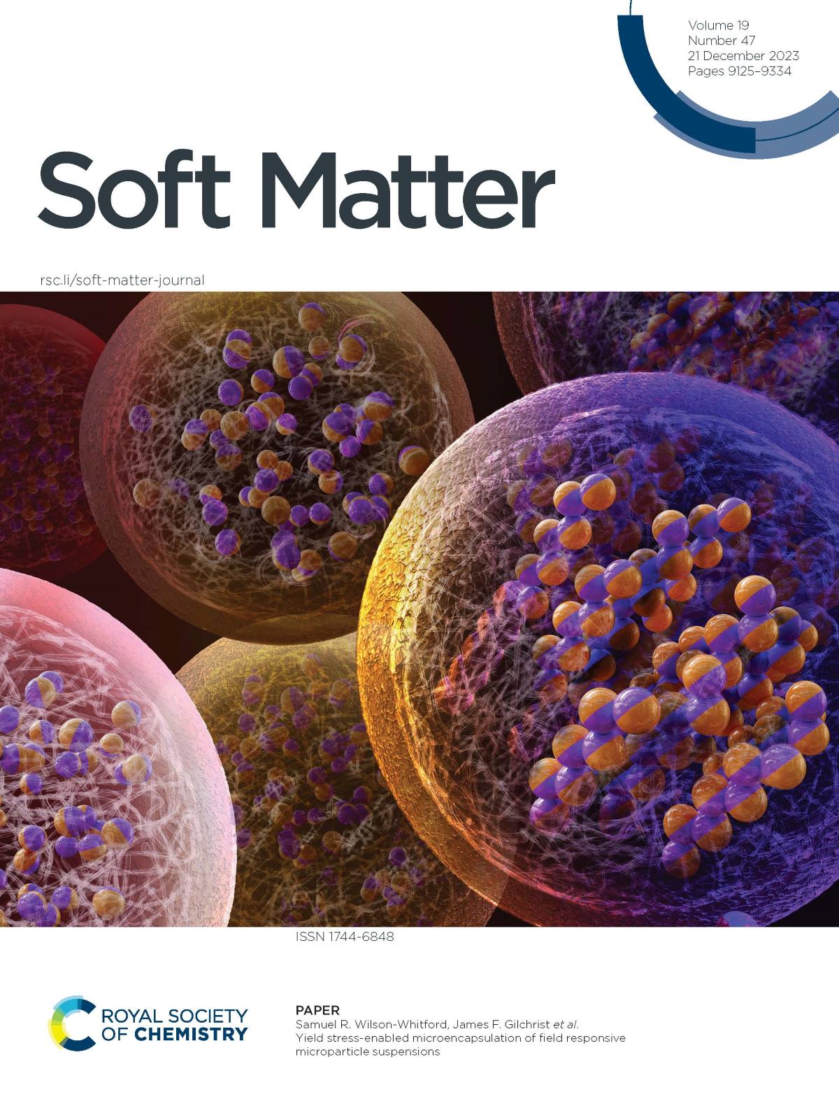 Soft Matter cover 21 Dec 2023 Issue 47