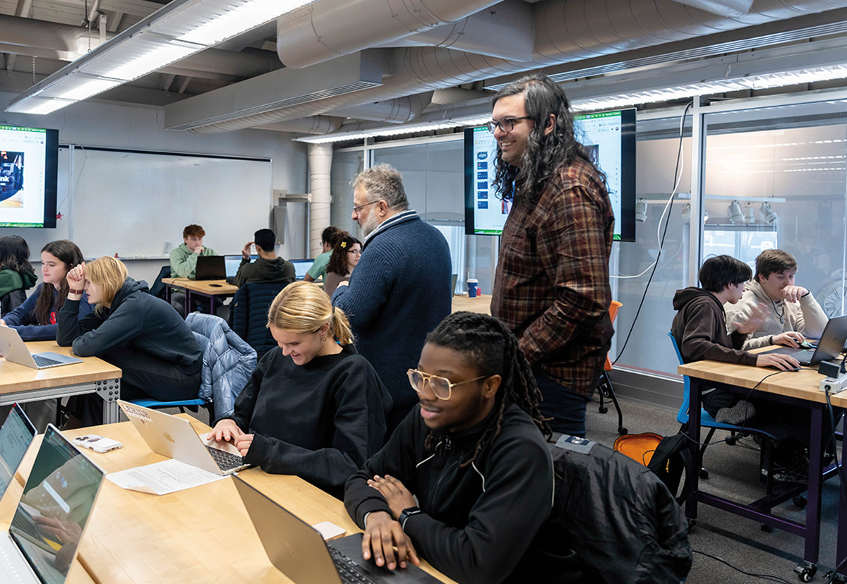 Eric Obeysekare and students