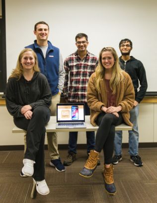 The students behind the MS Together app