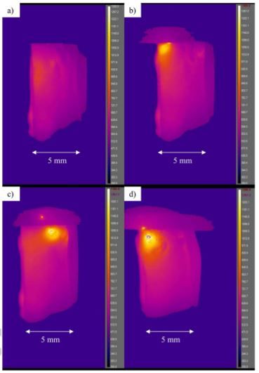 video frames of electric heating of glass