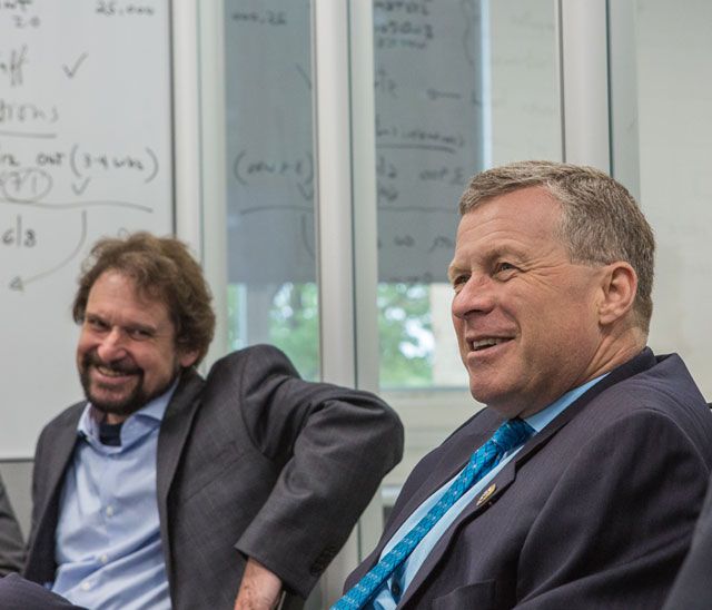 Charlie Dent (right), with Volkmar Dierolf