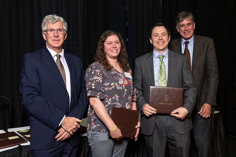 Kelly Schultz and Brandon Krick at 2019 Lehigh Awards Dinner
