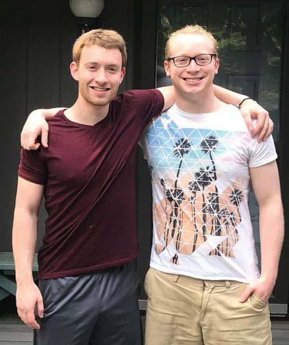 Corey Caplan '18 and Adam Knuckey '18 