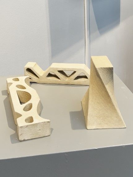 3D printed concrete beams on display at National Museum of Industrial History