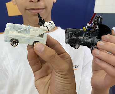 close up of race cars