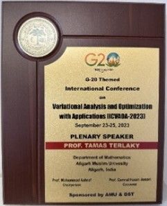 Plenary Speaker Plaque