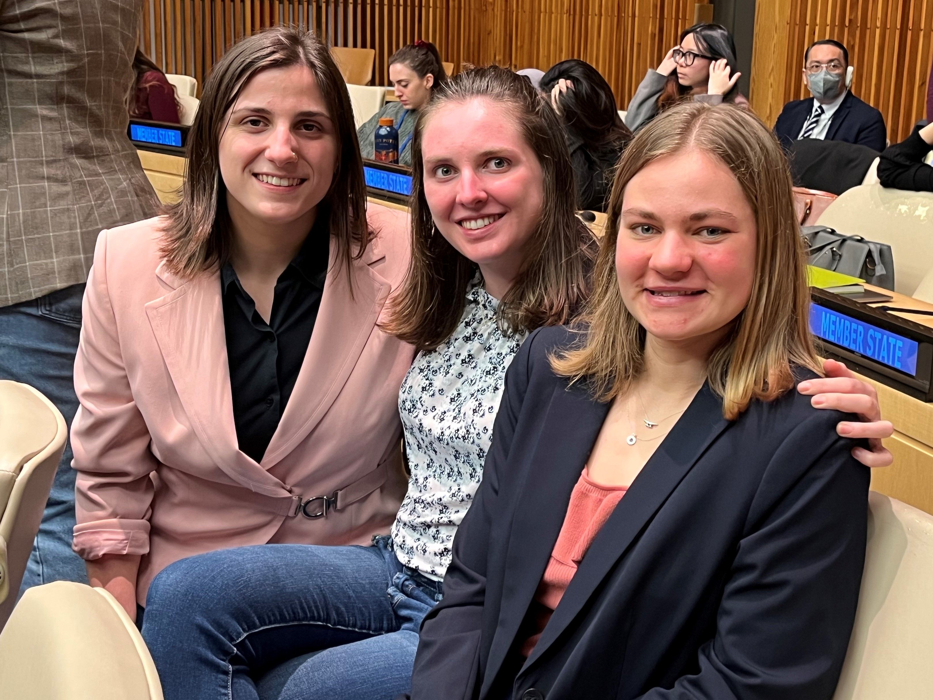 BioE students Anna Edmundson, Maia Clayton, and Grace Cunningham