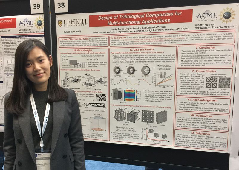 Xiu Jia, PhD candidate, Lehigh University