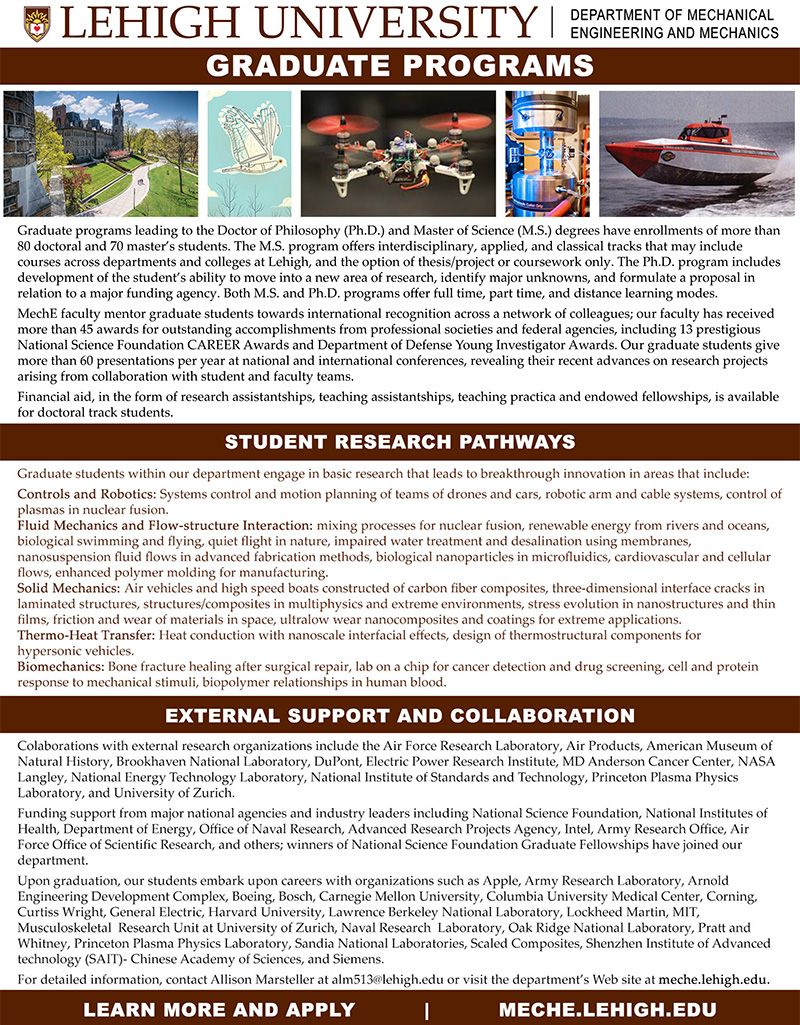 Graduate Studies P.C. Rossin College of Engineering & Applied Science