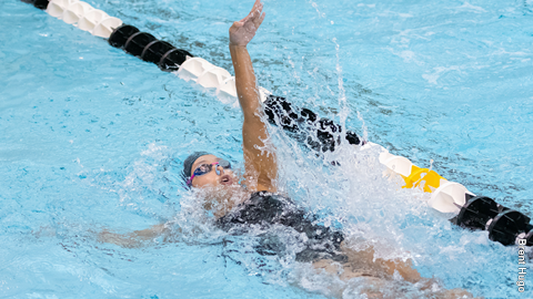Anna Francisco swimming