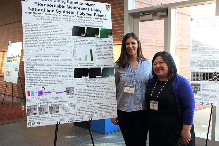Nicole Malofsky and professor Lesley Chow