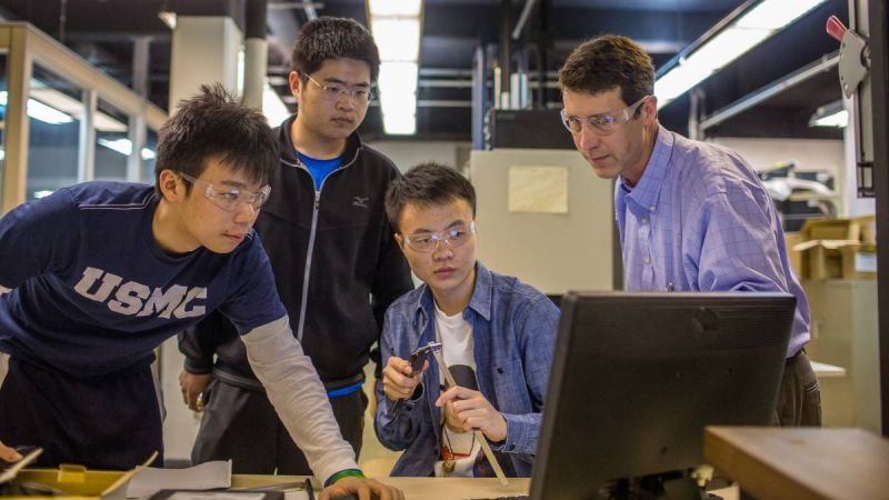 Rick Vinci with students