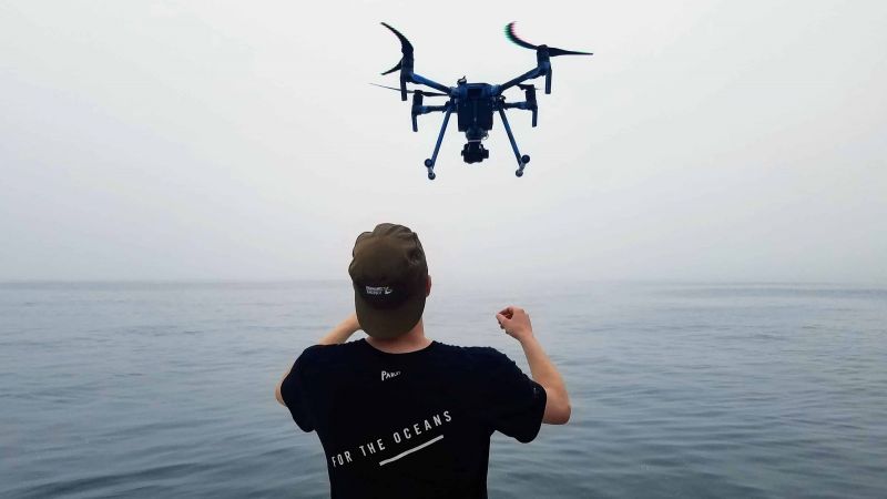 Drone flying