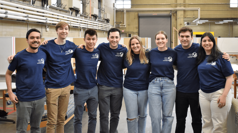 Lehigh students at Lehigh Hacks for Change event