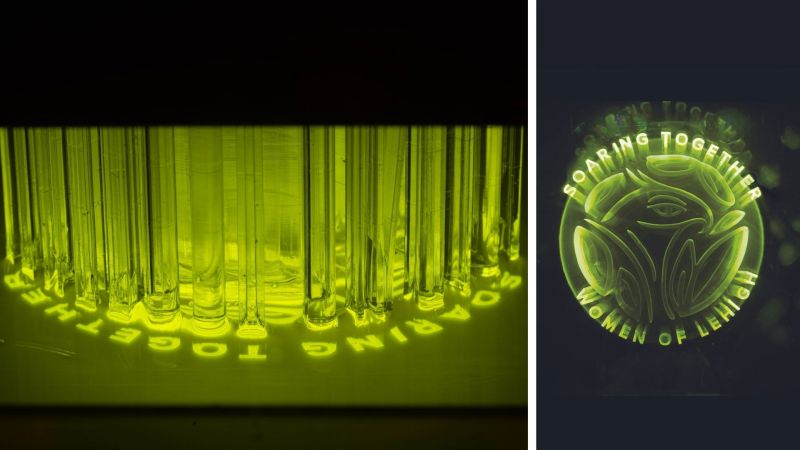 logo being 3d-printed