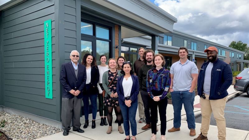 ESE students visit Sustainable Energy Fund’s Net Zero Building