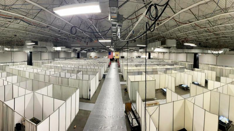 Panoramic view of NJ Field Medical Station Secaucus