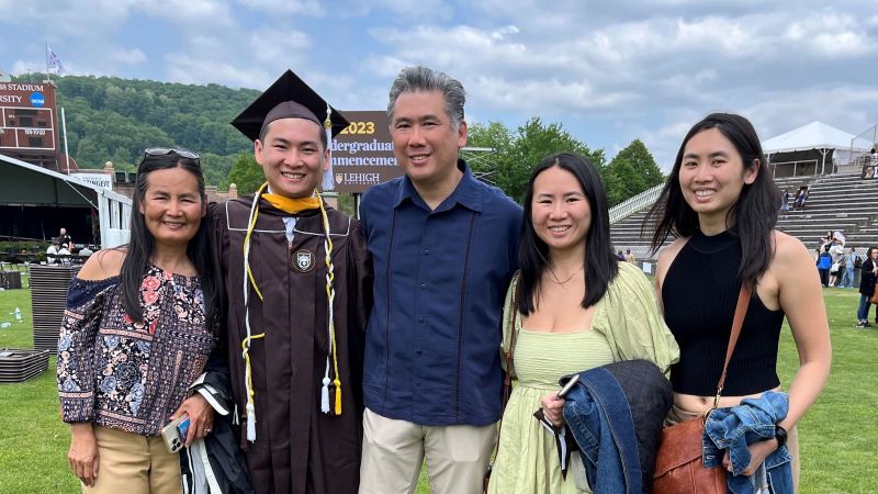 Gee family at 2023 Commencement