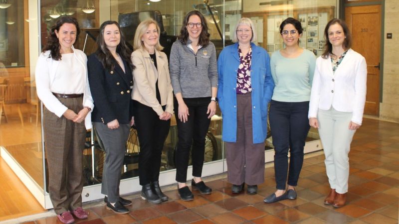  seven women faculty members of the mechanical engineering department