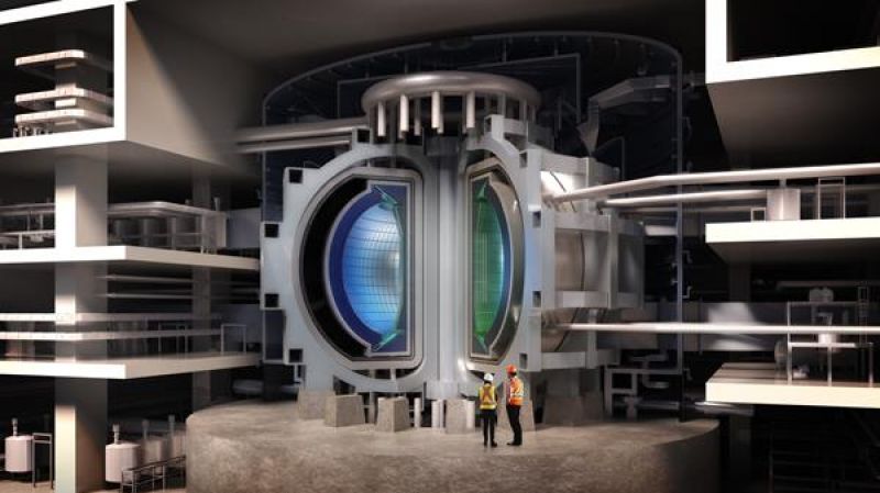 A render of the General Atomics Fusion Pilot Plant interior