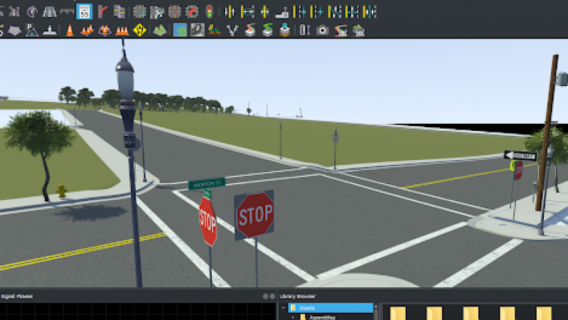 AV simulation screenshot
