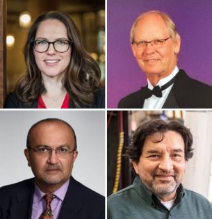 Clockwise from top right: Hannah Dailey, Martin Harmer, Mayuresh Kothare, Carlos Romero