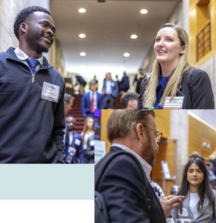 Attendees network at a previous Lehigh Wall Street Council forum.