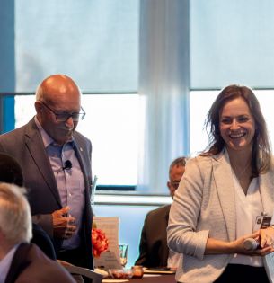 Professors El-aasser and Arronche, Lehigh University