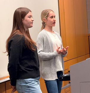 Students present at the 2026 Rossin Research Scholars Research Roundup