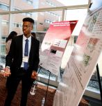 Student presenting at Undergraduate Research Symposium