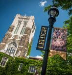 Alumni hall with Lehigh banner