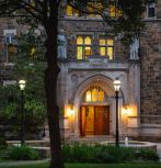Packard Lab at night