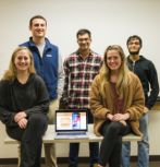 The student team behind the MS Together app. 