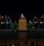 Maryam Athar Khan ’19 speaks at the 2019 Honors Convocation