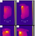 video frames of electric heating of glass