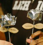 Steel roses at Wilbur Powerhouse. (Photos by Christa Neu / Lehigh University)