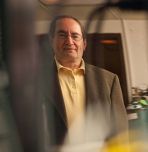 Israel E. Wachs, Lehigh University, stands in his catalysis research laboratory.