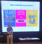 Chris Kiely delivers opening remarks at 2024 Lehigh Microscopy School