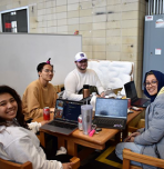Lehigh students at Lehigh Hacks for Change event