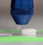 Printer head on a solvent-cast 3D printer