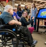 Long-term care residents at Good Shepherd Home – Bethlehem visit Wilbur Powerhouse to test new gaming table
