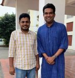 Abdul Rasheed (left) of the Indian Institute of Technology and Dhruv Seshadri (right) of Lehigh University during their first meeting in India in May 2023.