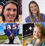 Julie Frehafer ’11, Jill Seebergh ’89, Rachel Sholder ’16 ’17G, and Tracy Becker ’10
