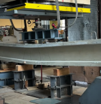 Screenshot of beam testing from student video