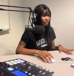 Bonor Ayambem recording The Lehigh Insider.