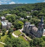 Aerial photograph of Lehigh Asa Packer campus